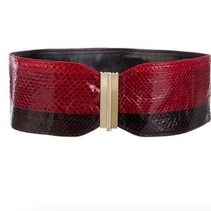 Diane von Furstenberg "snake" embossed leather belt